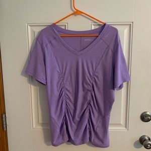 Zella ruched workout T-shirt